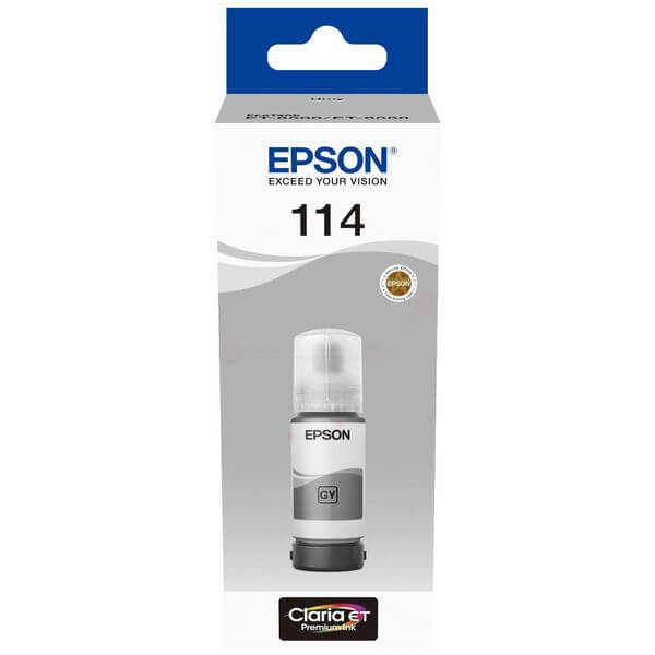 EPSON Bläck C13T07B540 114 Grå Ecotank in de groep COMPUTERS & RANDAPPARATUUR / Printers & Accessoires / Inkt & Toner / Inktpatronen / Epson bij TP E-commerce Nordic AB (C42038)