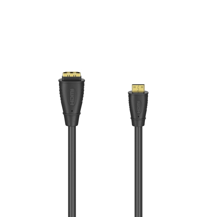 HAMA Adapter HDMI Mini C-HDMI Hane-Hona Guld Svart in de groep HOME ELECTRONICS / Kabels & Adapters / HDMI / Adapters bij TP E-commerce Nordic AB (C42060)