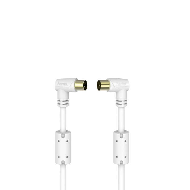 HAMA Kabel Antenn Vinkel 95dB Ferrit Vit 3m in de groep HOME ELECTRONICS / Kabels & Adapters / Antennekabels & Accessoires / Antennekabels bij TP E-commerce Nordic AB (C42079)