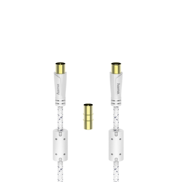 HAMA Kabel Antenn 120dB Vit 1.5m in de groep HOME ELECTRONICS / Kabels & Adapters / Antennekabels & Accessoires / Antennekabels bij TP E-commerce Nordic AB (C42083)