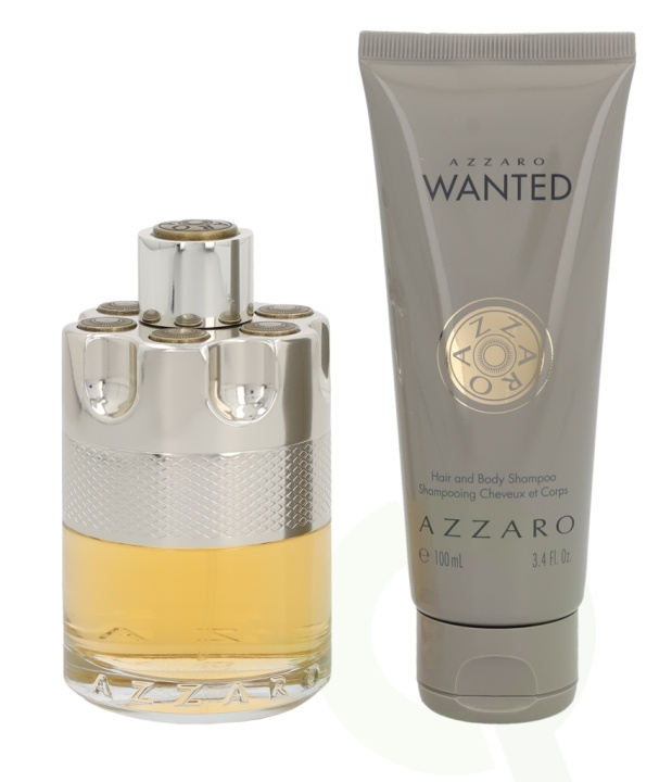 Azzaro Wanted Giftset 200 ml, Edt Spray 100ml/Hair & Body Shampoo 100ml in de groep BEAUTY & HEALTH / Cadeausets / Cadeausets voor hem bij TP E-commerce Nordic AB (C42387)