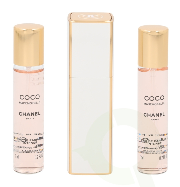 Chanel Coco Mademoiselle Intense Giftset 21 ml, Purse Edp Spray 7ml/2x Edp Refill 7ml in de groep BEAUTY & HEALTH / Cadeausets / Cadeausets voor haar bij TP E-commerce Nordic AB (C42416)