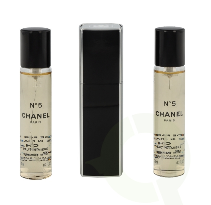 Chanel No 5 Eau Premiere Giftset 60 ml, 2x Edp Spray Refill 20Ml/1x Edp Spray 20Ml/Purse and Spray in de groep BEAUTY & HEALTH / Cadeausets / Cadeausets voor haar bij TP E-commerce Nordic AB (C42446)