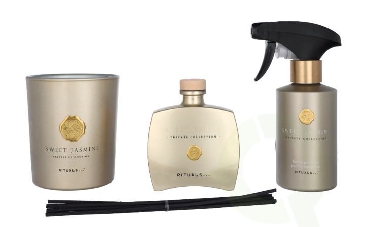 Rituals Private Collection Sweet Jasmine Giftset 710 ml, Fragrance Sticks 100ml / Candle 360g / Home Perfume 250ml in de groep BEAUTY & HEALTH / Cadeausets / Cadeausets voor haar bij TP E-commerce Nordic AB (C42535)