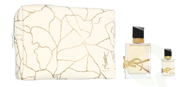 Yves Saint Laurent YSL Libre Giftset 57.5 ml, Edp Spray 50ml/Edp Miniature 7,5ml/1x Pouch in de groep BEAUTY & HEALTH / Cadeausets / Cadeausets voor haar bij TP E-commerce Nordic AB (C42564)