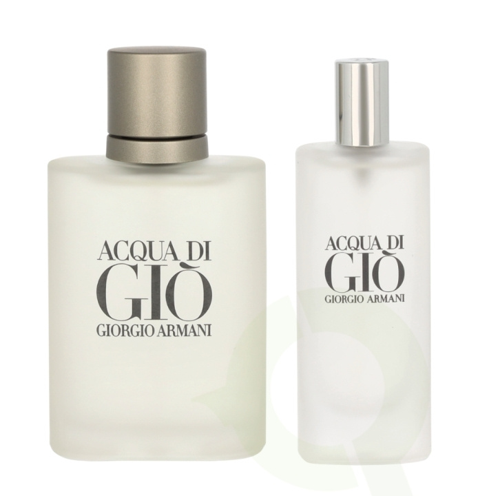 Armani Acqua Di Gio Pour Homme Giftset 65 ml, Edt Spray 50ml/Edt Spray 15ml in de groep BEAUTY & HEALTH / Cadeausets / Cadeausets voor hem bij TP E-commerce Nordic AB (C42565)