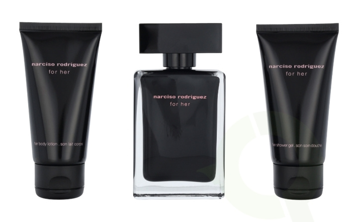 Narciso Rodriguez For Her Giftset 150 ml Edt Spray 50ml/Body Lotion 50ml/Shower Gel 50ml - Christmas 2023 in de groep BEAUTY & HEALTH / Cadeausets / Cadeausets voor haar bij TP E-commerce Nordic AB (C42572)
