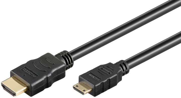 Goobay High Speed HDMI™ kabel met Ethernet (mini) HDMI ™-connector (Type A) > HDMI™-mini-stekker (type C), 1.5 m in de groep HOME ELECTRONICS / Kabels & Adapters / HDMI / Kabels bij TP E-commerce Nordic AB (C42640)