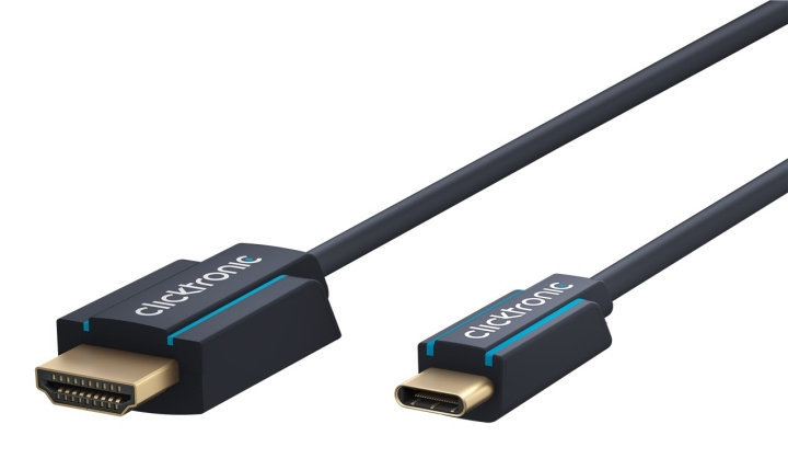 ClickTronic Adapterkabel från USB-C™ till HDMI™ Premiumkabel | USB-C™-kontakt HDMI™-kontakt | 1,0 m | 4K @ 60 Hz in de groep HOME ELECTRONICS / Kabels & Adapters / HDMI / Kabels bij TP E-commerce Nordic AB (C42669)