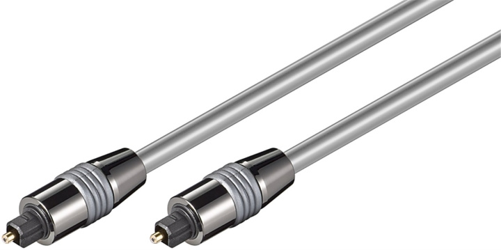 Goobay Toslink kabel 6 mm met metalen stekkers Toslink-stekker > Toslink-stekker, ø 6 mm, 0.5 m in de groep HOME ELECTRONICS / Kabels & Adapters / Audio Digitaal bij TP E-commerce Nordic AB (C42704)