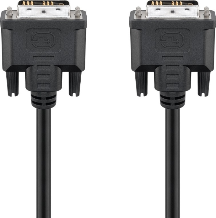 Goobay DVI-D Full HD kabel Single Link, vernikkeld DVI-D-stekker Single-Link (18+1 pinnen) > DVI-D-stekker Single-Link (18+1 pinnen), 2 m in de groep COMPUTERS & RANDAPPARATUUR / Computerkabels / DVI / Kabels bij TP E-commerce Nordic AB (C42731)