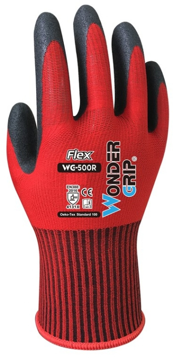 Wonder Grip WG-500R Autoreparatiewerkplaats, Lucht- en ruimtevaart, Industrieel onderhoud, Montage, Bouwplaats, XXL/11 in de groep HUISHOUDEN & TUIN / Gereedschap / Werkhandschoenen bij TP E-commerce Nordic AB (C42963)