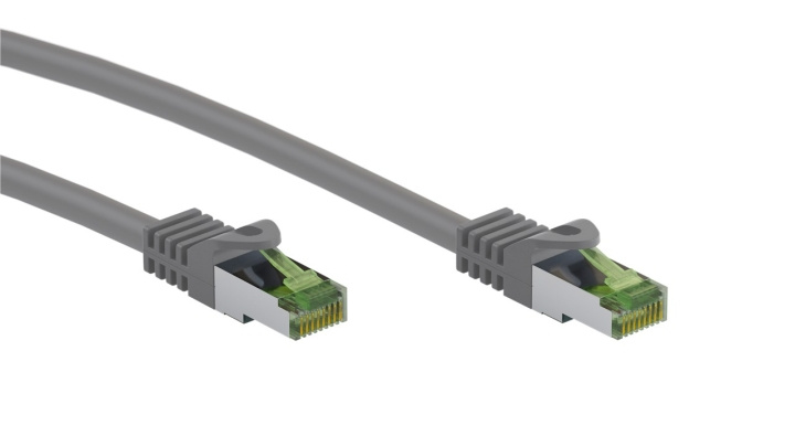 Goobay RJ45 netwerkkabel met CAT 8.1 S/FTP ruwe kabel, AWG 26, grijs koperen geleider, LSZH halogeenvrije kabelmantel, RJ45-connector (CAT 6A), 7.5 m in de groep COMPUTERS & RANDAPPARATUUR / Computerkabels / Netwerkkabels / Cat8 bij TP E-commerce Nordic AB (C43058)