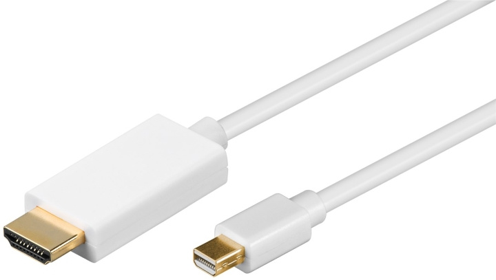 Goobay Mini DisplayPort™/HDMI™-adapterkabel, verguld Mini-DisplayPort-stekker > HDMI ™-connector (Type A), 1 m in de groep COMPUTERS & RANDAPPARATUUR / Computerkabels / DisplayPort / Kabels bij TP E-commerce Nordic AB (C43130)