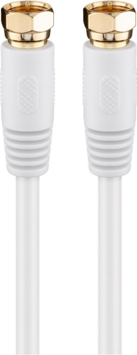 Goobay SAT-antennekabel (80 dB), dubbel afgeschermd F-stekker > F-stekker (volledig afgeschermd), 3.5 m in de groep HOME ELECTRONICS / Kabels & Adapters / Antennekabels & Accessoires / Antennekabels bij TP E-commerce Nordic AB (C43217)