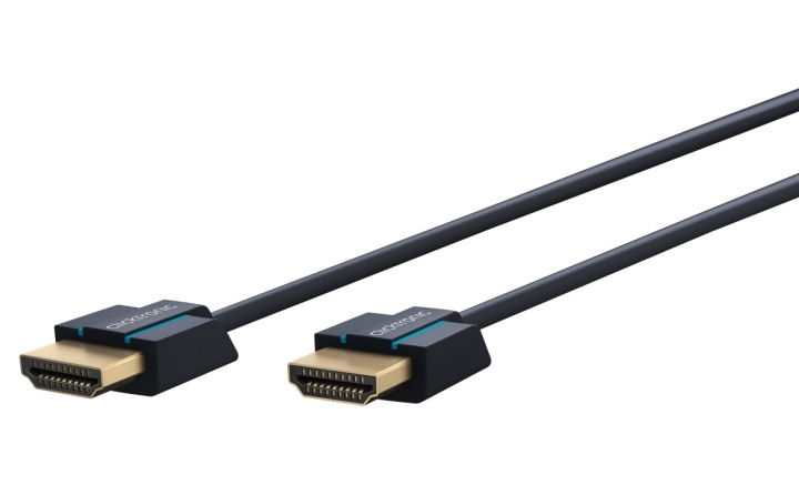 ClickTronic Ultra-Slim High Speed HDMI™-kabel met Ethernet Premium kabel | 1x HDMI™ stekker 1x HDMI™ stekker | 0,5 m | UHD 4K @ 60 Hz in de groep HOME ELECTRONICS / Kabels & Adapters / HDMI / Kabels bij TP E-commerce Nordic AB (C43433)