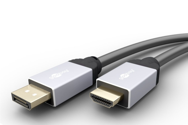 Goobay DisplayPort™/High Speed HDMI™-adapterkabel DisplayPort™-connector > HDMI ™-connector (Type A), 1 m in de groep COMPUTERS & RANDAPPARATUUR / Computerkabels / DisplayPort / Kabels bij TP E-commerce Nordic AB (C43445)