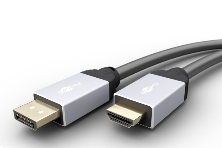 Goobay DisplayPort™/High Speed HDMI™-adapterkabel DisplayPort™-connector > HDMI ™-connector (Type A), 5 m in de groep COMPUTERS & RANDAPPARATUUR / Computerkabels / DisplayPort / Kabels bij TP E-commerce Nordic AB (C43452)