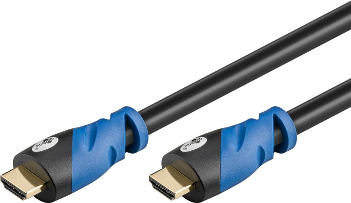 Goobay Premium High Speed HDMI™-kabel met Ethernet, gecertificeerd HDMI ™-connector (Type A) > HDMI™-stekker (type A), 0.5 m in de groep HOME ELECTRONICS / Kabels & Adapters / HDMI / Kabels bij TP E-commerce Nordic AB (C43456)