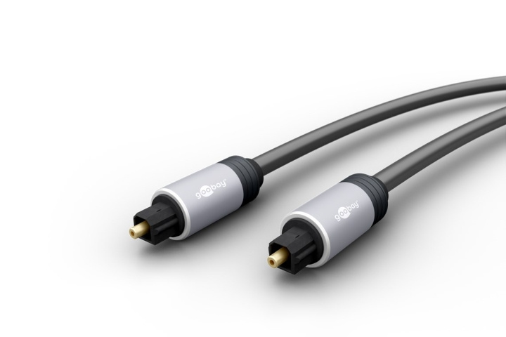 Goobay Toslink kabel met metalen stekkers Toslink-stekker > Toslink-stekker, 3 m in de groep HOME ELECTRONICS / Kabels & Adapters / Audio Digitaal bij TP E-commerce Nordic AB (C43471)