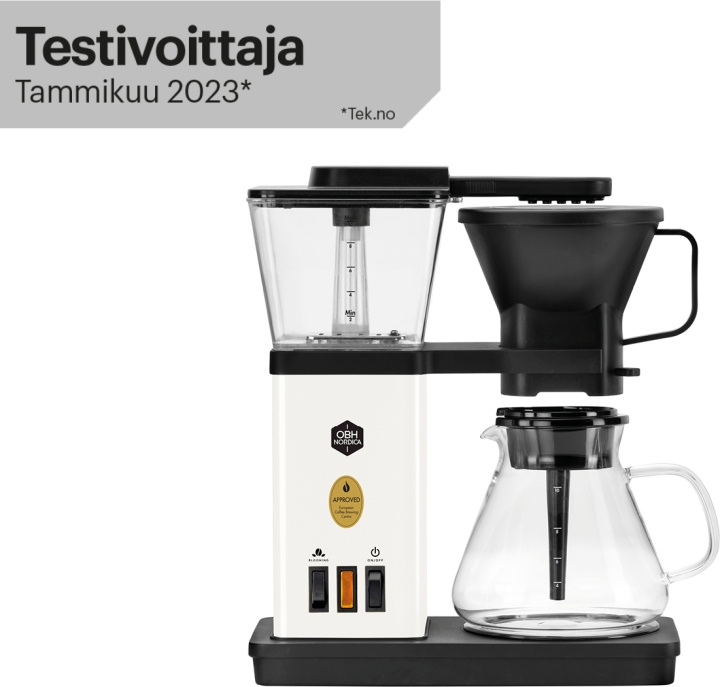 OBH Nordica Blooming -kahvinkeitin, valkoinen in de groep HUISHOUDEN & TUIN / Huishoudelijke apparaten / Koffiezetapparaten en accessoires / Koffiezetapparaten bij TP E-commerce Nordic AB (C43760)
