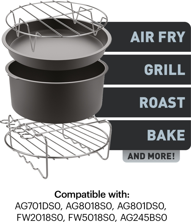 OBH Nordica/Tefal Easy Fry tillbehörsset för OBH Nordica XXL airfryer-modeller in de groep HUISHOUDEN & TUIN / Huishoudelijke apparaten / Airfryers & friteuses bij TP E-commerce Nordic AB (C43803)