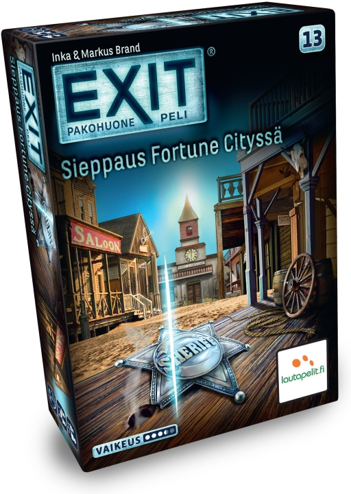 Lautapelit.fi EXITEXIT Kidnappning i Fortune City escape room-spelSieppaus Fortune Cityssä -pakohuonepeli in de groep SPEELGOED, KINDER- & BABYPRODUCTEN / Speelgoed / Bordspellen / Familiespellen bij TP E-commerce Nordic AB (C43890)