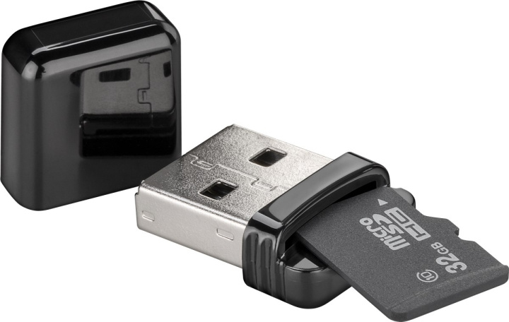 Goobay Kortläsare, USB 2.0 för läsning av microSD-minneskortsformat in de groep HOME ELECTRONICS / Opslagmedia / Geheugenkaartlezer bij TP E-commerce Nordic AB (C43969)