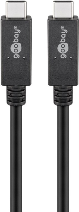 Goobay USB-C™-kabel USB 3.2 Gen 2x2, USB-PD, 5A, 1 m, svart USB-C™ plugg > USB-C™ plugg in de groep COMPUTERS & RANDAPPARATUUR / Computerkabels / USB / USB-C bij TP E-commerce Nordic AB (C43971)