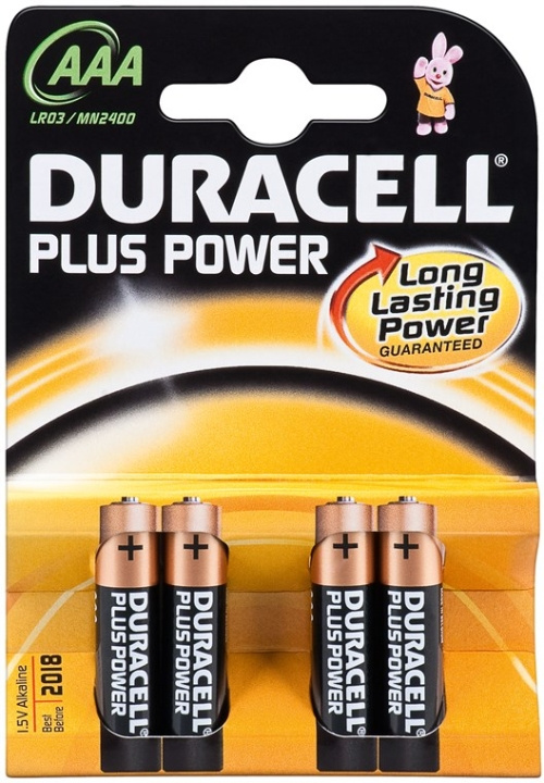 Duracell LR03/AAA (Micro) (MN2400) batteri, 4 st. blister alkaliskt manganbatteri, 1,5 V in de groep HOME ELECTRONICS / Batterijen & Opladers / Batterijen / AAA bij TP E-commerce Nordic AB (C44010)