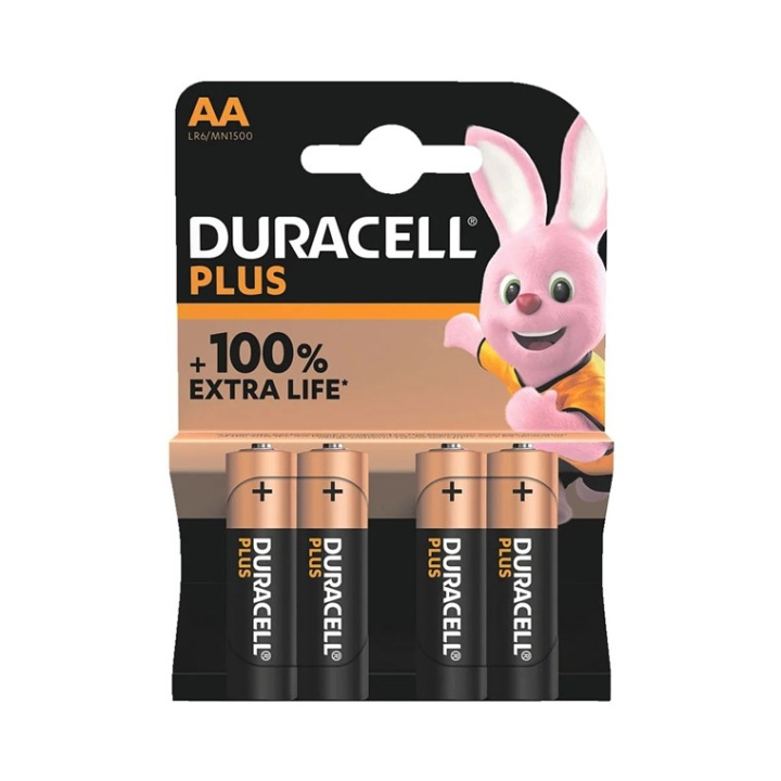 Duracell LR6/AA (Mignon) (MN1500) batteri, 4 st. blister alkaliskt manganbatteri, 1,5 V in de groep HOME ELECTRONICS / Batterijen & Opladers / Batterijen / Batterijen voor hoortoestellen bij TP E-commerce Nordic AB (C44011)