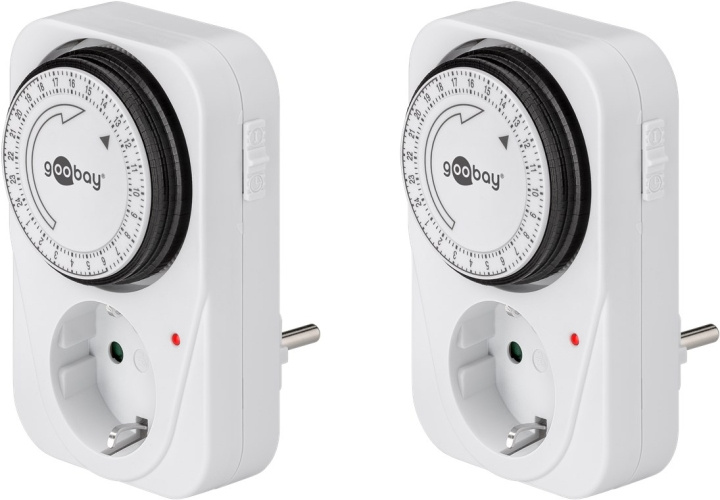 Goobay Set med 2, analog timer Lätt att använda en analog timer in de groep HUISHOUDEN & TUIN / Elektriciteit & Verlichting / Timers bij TP E-commerce Nordic AB (C44043)