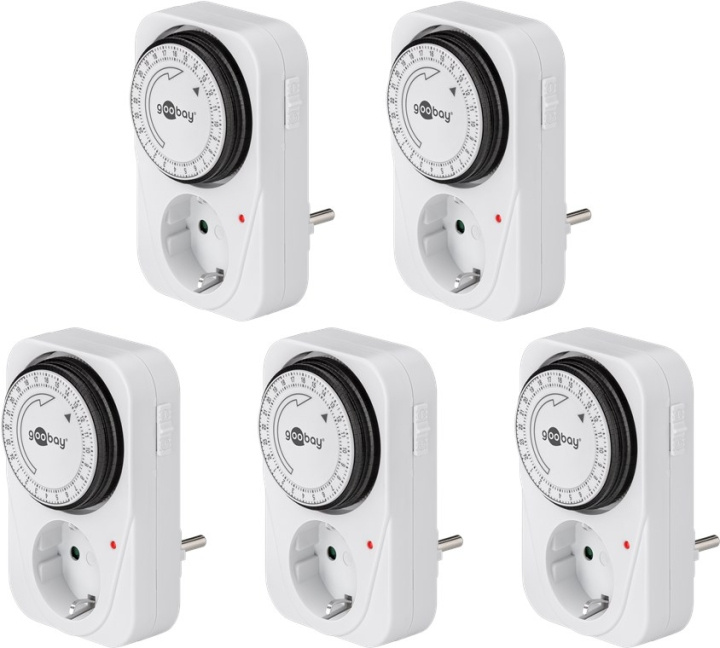 Goobay Set med 5, analog timer Lätt att använda en analog timer in de groep HUISHOUDEN & TUIN / Elektriciteit & Verlichting / Timers bij TP E-commerce Nordic AB (C44045)