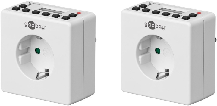 Goobay Set med 2, digital timer Lättanvänd digital timer in de groep HUISHOUDEN & TUIN / Elektriciteit & Verlichting / Timers bij TP E-commerce Nordic AB (C44046)