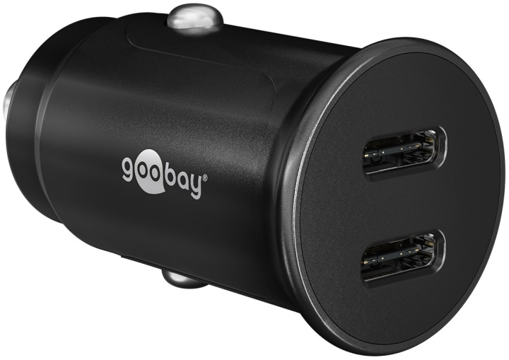 Goobay Dual-USB-C™ PD (Power Delivery) Auto Fast Charger (30 W) 30 W (12/24 V)lämplig för enheter med USB-C™ (Ström Delivery), såsom iPhone 12 in de groep SMARTPHONE & TABLETS / Opladers & Kabels / Autoladers / Autoladers Type-C bij TP E-commerce Nordic AB (C44082)