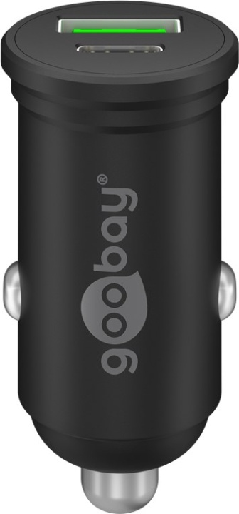 Goobay Dubbel USB-billadare USB-C™ PD (Power Delivery) (45 W) 45 W (12/24 V), lämplig för enheter med USB-C™ (Power Delivery), t.ex. iPhone 12 in de groep SMARTPHONE & TABLETS / Opladers & Kabels / Autoladers / Autoladers Type-C bij TP E-commerce Nordic AB (C44108)