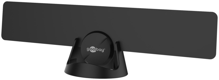 Goobay Ultraplatt aktiv Full HD DVB-T2 inomhusantenn, inkl. LTE/4G-filter med upp till 16 dBi förstärkning för svag mottagningssignal in de groep HOME ELECTRONICS / Audio & Beeld / TV & Accessoires / Antennes & Accessoires bij TP E-commerce Nordic AB (C44143)