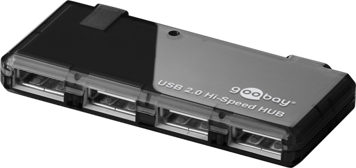 Goobay 4-vägs USB 2.0 Hi-Speed ​​HUB för anslutning av upp till 4 USB-enheter med en USB-anslutning in de groep COMPUTERS & RANDAPPARATUUR / Computeraccessoires / USB-hubs bij TP E-commerce Nordic AB (C44228)