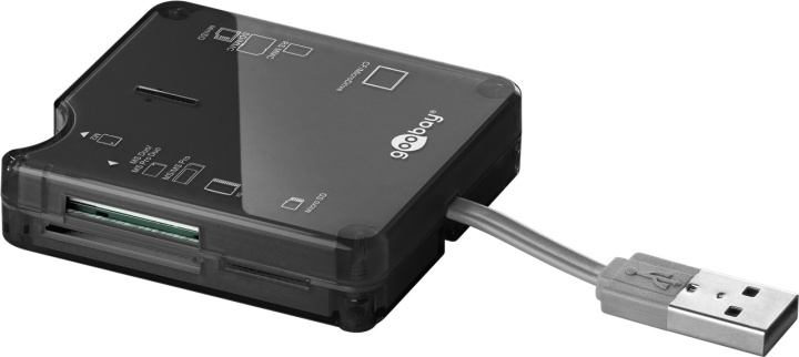 Goobay Allt-i-ett-kortläsare, USB 2.0 6 kortfack för läsning av SD-minneskortsformat in de groep HOME ELECTRONICS / Opslagmedia / Geheugenkaartlezer bij TP E-commerce Nordic AB (C44229)