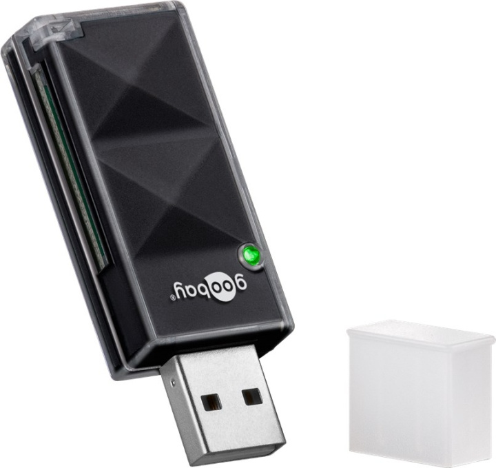 Goobay Kortläsare, USB 2.0 för läsning av SD- och Micro SD-minneskortsformat in de groep HOME ELECTRONICS / Opslagmedia / Geheugenkaartlezer bij TP E-commerce Nordic AB (C44230)