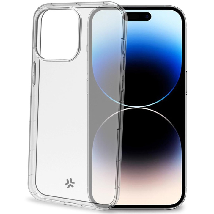 Celly Hexagel Anti-shock case iPhone 15 Pro Transparent in de groep SMARTPHONE & TABLETS / Mobielbescherming / Apple / iPhone 15 bij TP E-commerce Nordic AB (C44257)