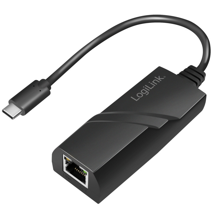 LogiLink USB-C -> Nätverksuttag RJ45 Gigabit in de groep COMPUTERS & RANDAPPARATUUR / Computerkabels / USB / USB-C bij TP E-commerce Nordic AB (C44263)