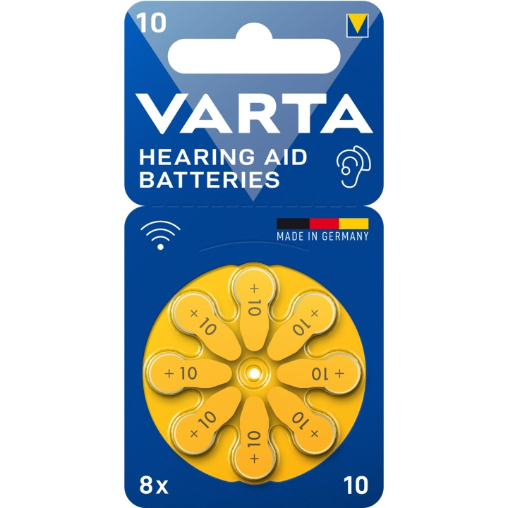 Varta Hörapparatsbatteri 10 / A10 / PR70 8-pack in de groep HOME ELECTRONICS / Batterijen & Opladers / Batterijen / Gehoorbatterijen bij TP E-commerce Nordic AB (C44296)