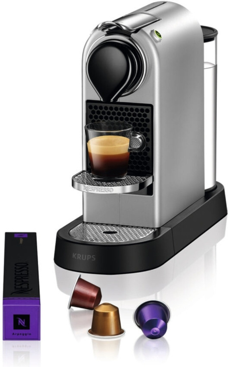 Krups Nespresso Citiz Kapselmaskin, Silver in de groep HUISHOUDEN & TUIN / Huishoudelijke apparaten / Koffiezetapparaten en accessoires / Koffiezetapparaten bij TP E-commerce Nordic AB (C44483)