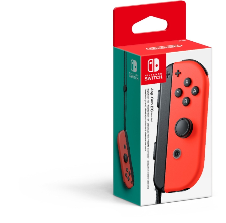 Nintendo Joy-Con R spelkontroll, röd, Switch in de groep HOME ELECTRONICS / Spelconsoles en accessoires / Nintendo Switch / Accessoires bij TP E-commerce Nordic AB (C44493)