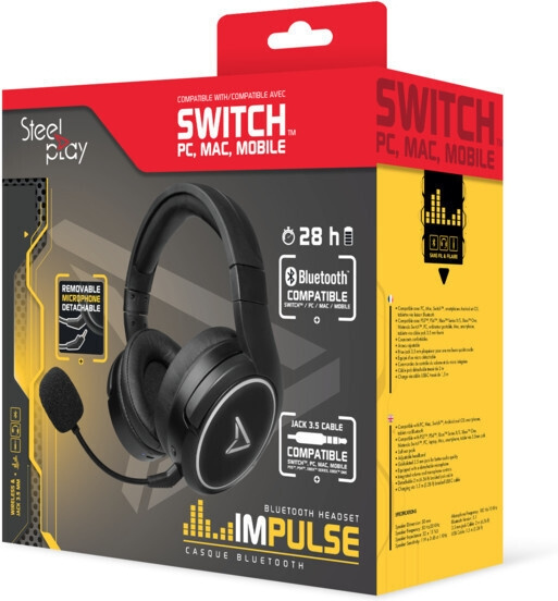 Steelplay Impulse Bluetooth Headset, Nintendo Switch in de groep HOME ELECTRONICS / Spelconsoles en accessoires / Nintendo Switch / Accessoires bij TP E-commerce Nordic AB (C44512)
