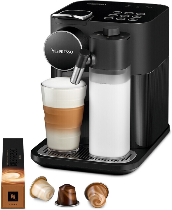 DeLonghi Nespresso Gran Lattissima EN640.B Kapselmaskin in de groep HUISHOUDEN & TUIN / Huishoudelijke apparaten / Koffiezetapparaten en accessoires / Koffiezetapparaten bij TP E-commerce Nordic AB (C44532)