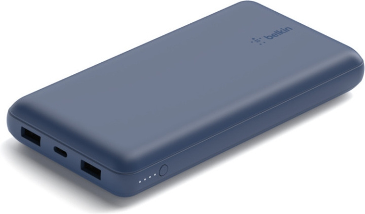 Belkin Power Bank 20K -varavirtalähde, 20 000 mAh, sininen in de groep SMARTPHONE & TABLETS / Opladers & Kabels / Powerbanks bij TP E-commerce Nordic AB (C44538)