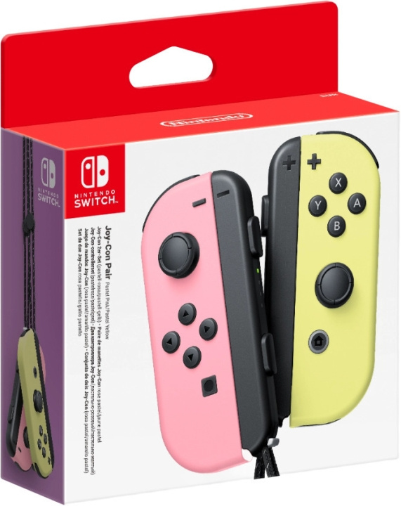 Nintendo Joy-Con Pair, Pastell Pink och Pastell Yellow, Switch in de groep HOME ELECTRONICS / Spelconsoles en accessoires / Nintendo Switch / Accessoires bij TP E-commerce Nordic AB (C44544)