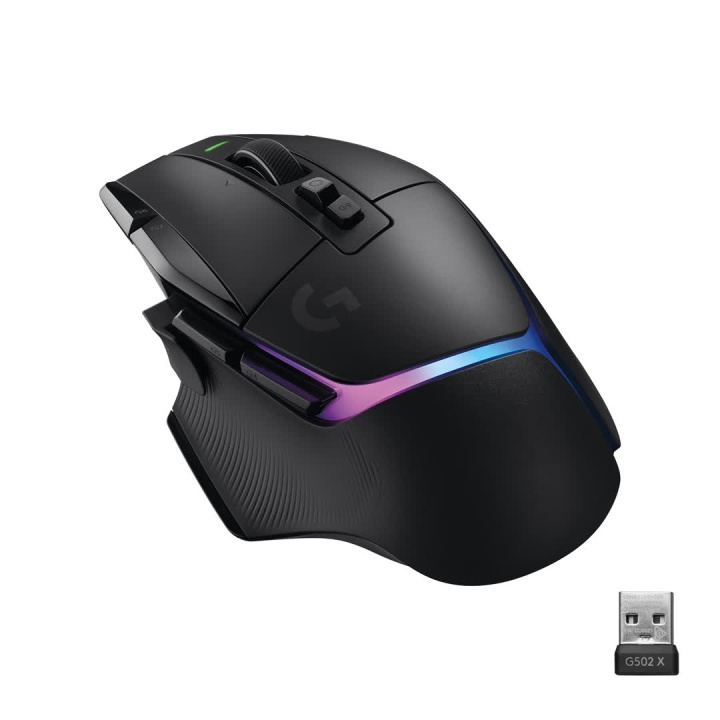 Logitech G502 X Plus Wireless Gaming Mouse, Black/Premium in de groep COMPUTERS & RANDAPPARATUUR / GAMING / Muizen bij TP E-commerce Nordic AB (C44929)